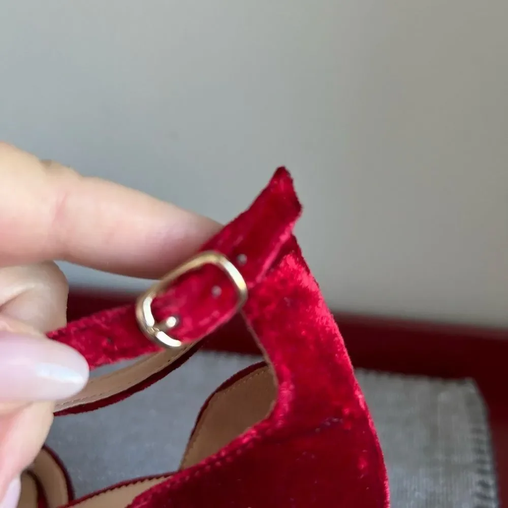 NWOT J.Crew Maisie Studded Velvet Heels